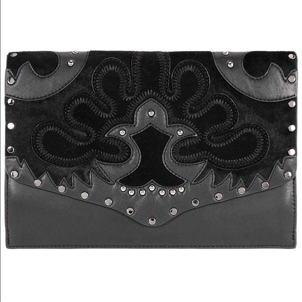 Rebecca Minkoff Black Leather Clutch